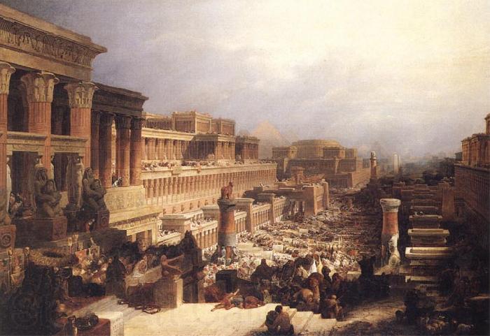 David Roberts The Israelites Leaving Egypt